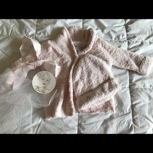 Barefoot Dreams Beautiful, fluffy cardigan and hat